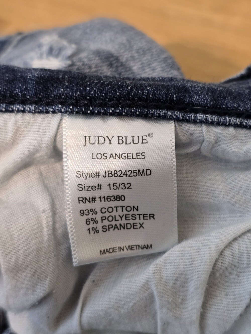 Judy Blue Destroyed Straight Fit Jeans JB82425 15/32 - Picture 7 of 12